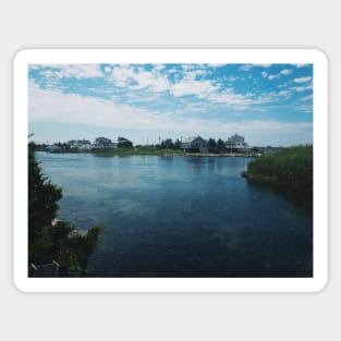 Weekapaug Cove Peaceful Summer Scene Sticker